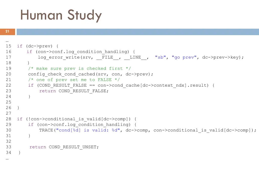 human study 2