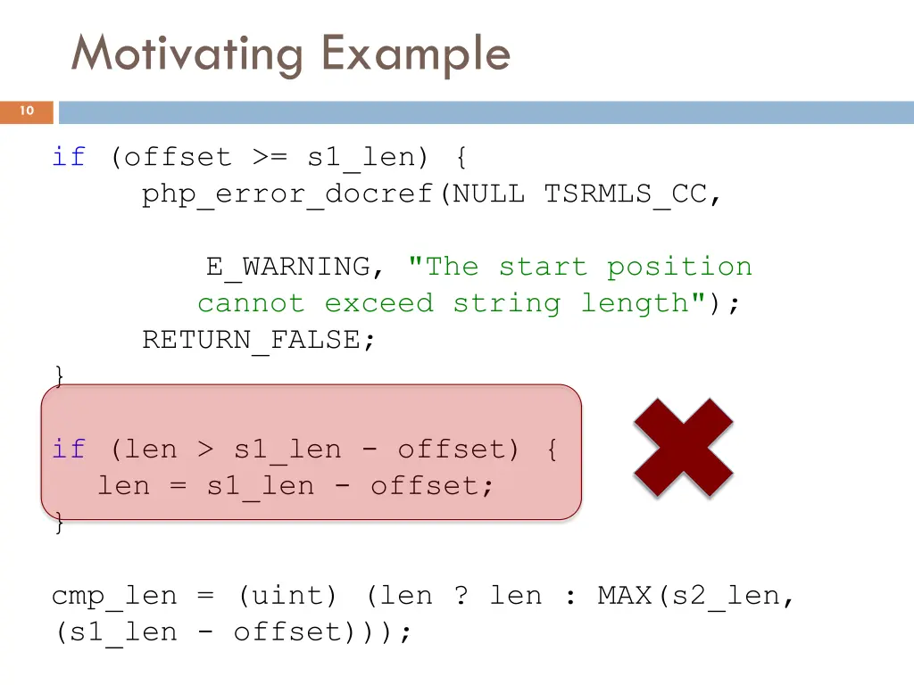 motivating example