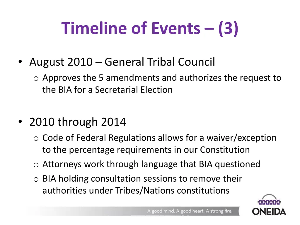 timeline of events 3