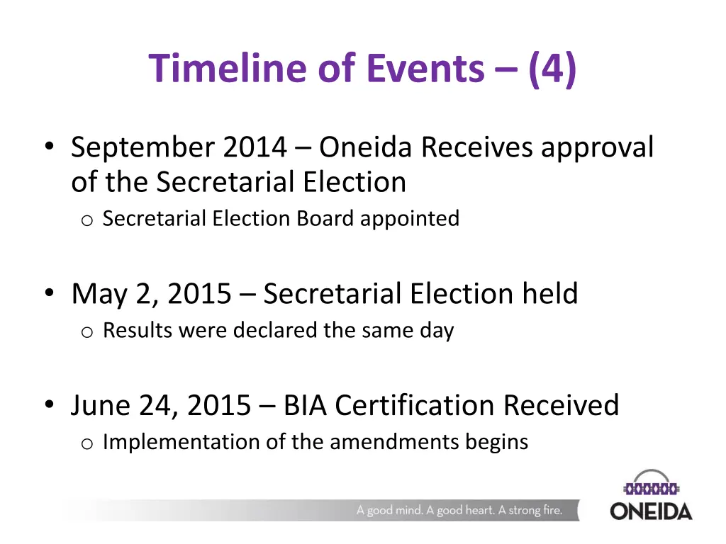 timeline of events 4