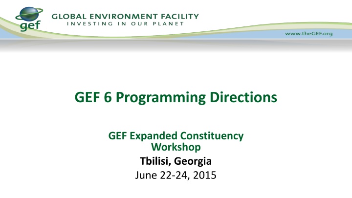 gef 6 programming directions