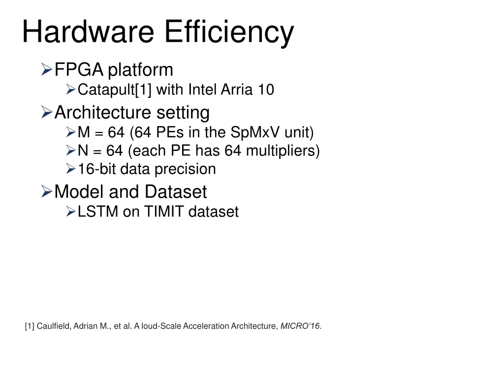 hardware efficiency