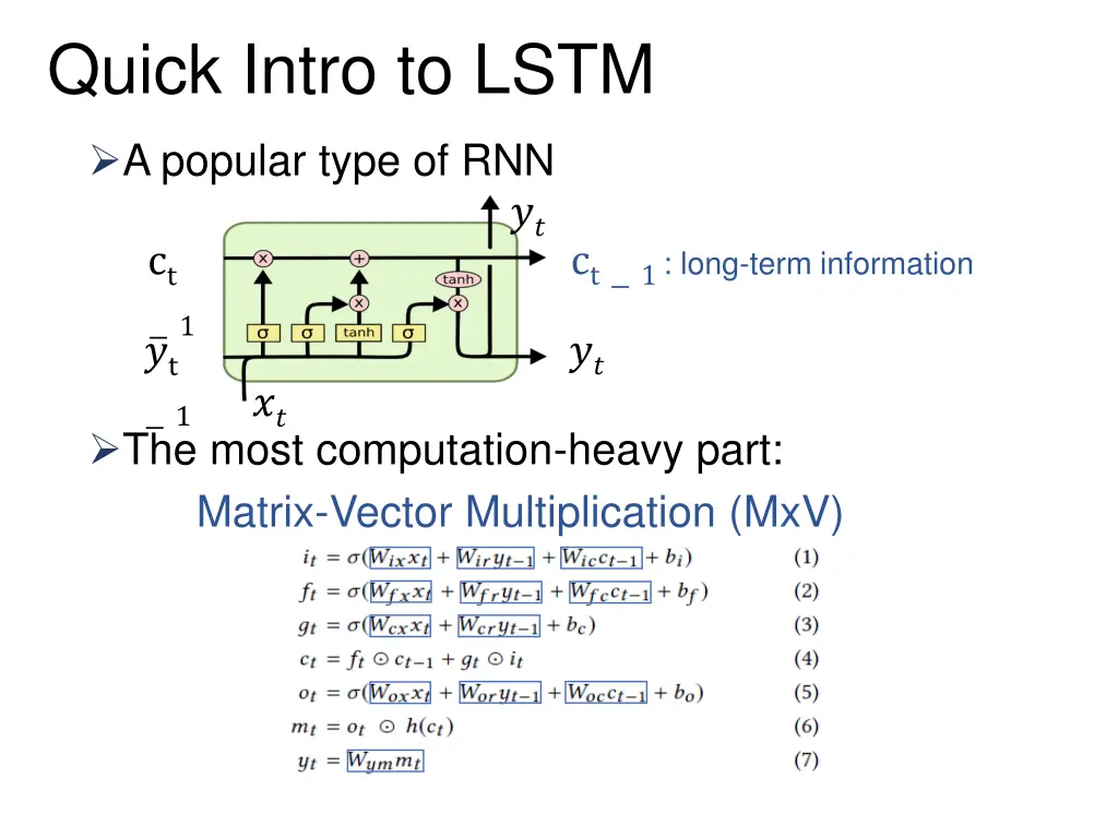 quick intro to lstm