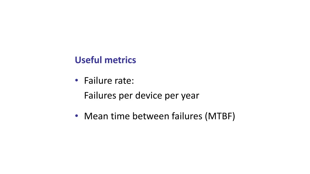 useful metrics 1