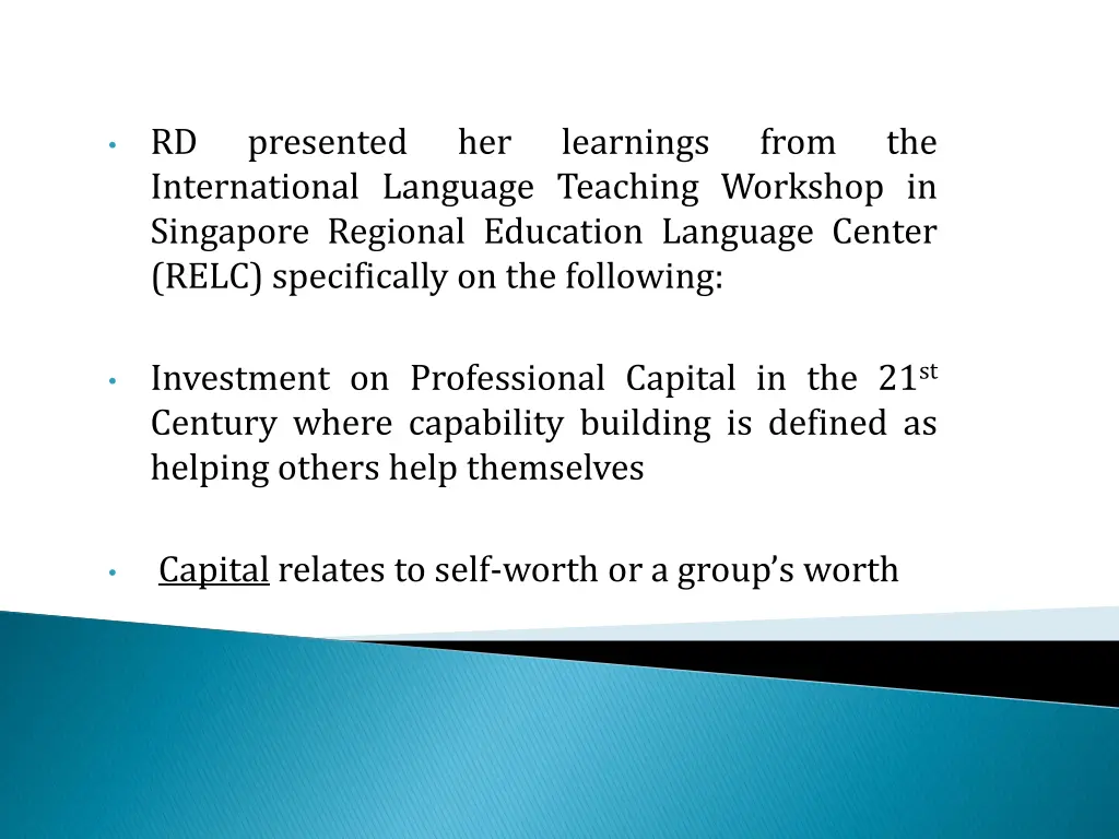rd international language teaching workshop