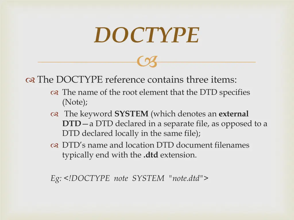 doctype