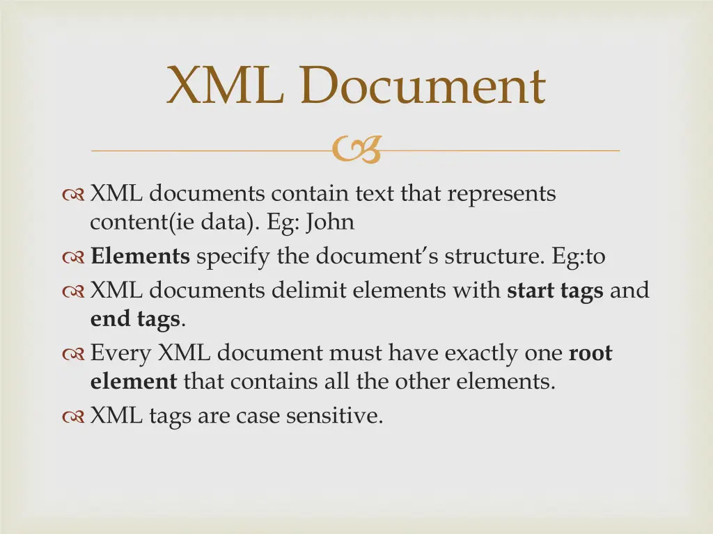 xml document