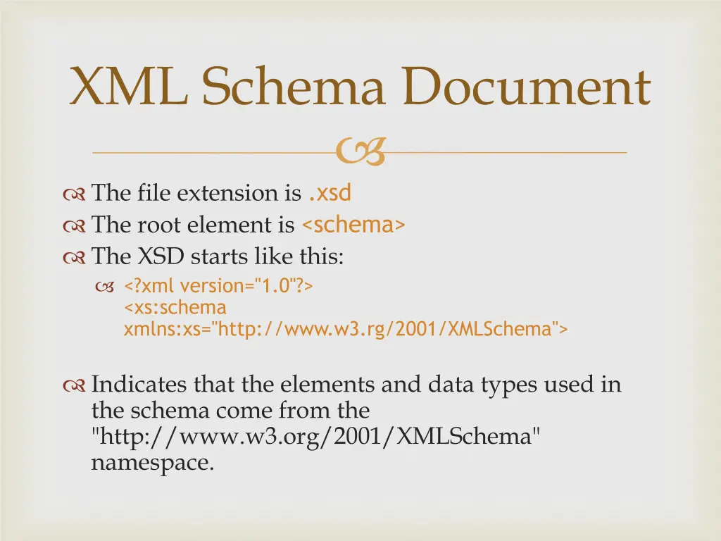 xml schema document