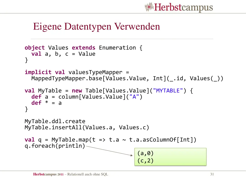 eigene datentypen verwenden