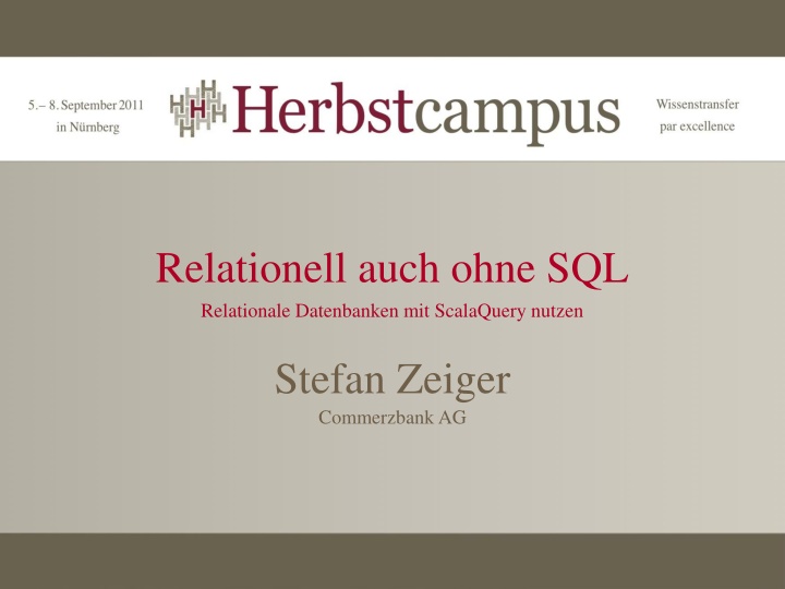 relationell auch ohne sql relationale datenbanken