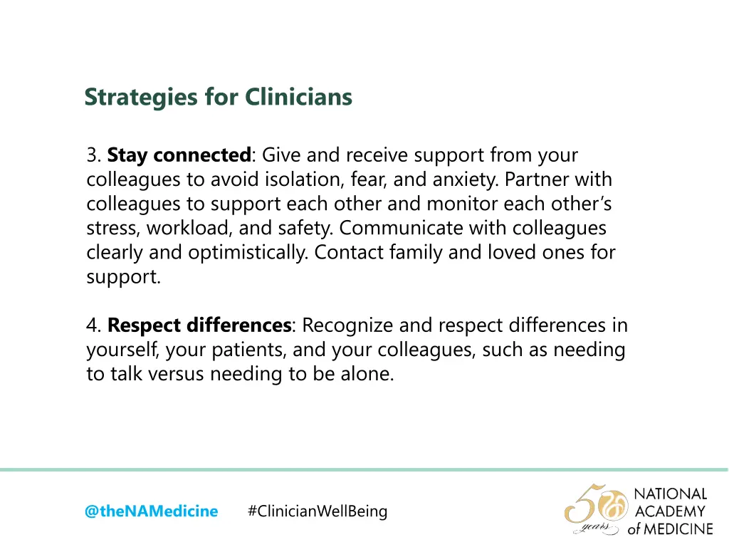 strategies for clinicians 1