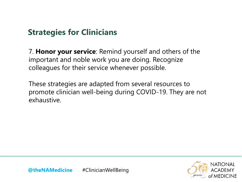 strategies for clinicians 3