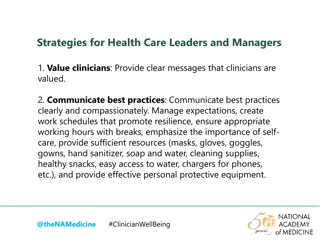 strategies for health care leaders and managers