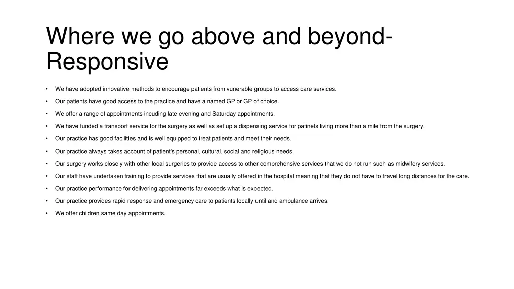 where we go above and beyond responsive 1