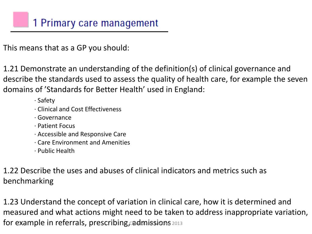 this means that as a gp you should