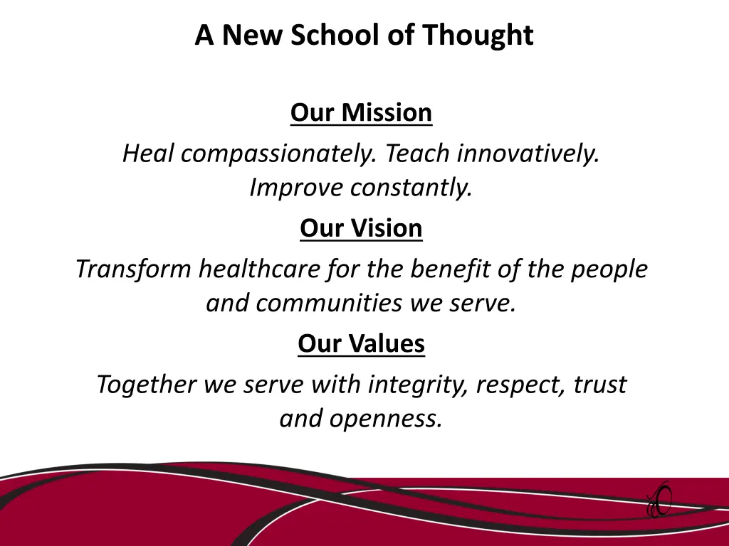 a new school of thought