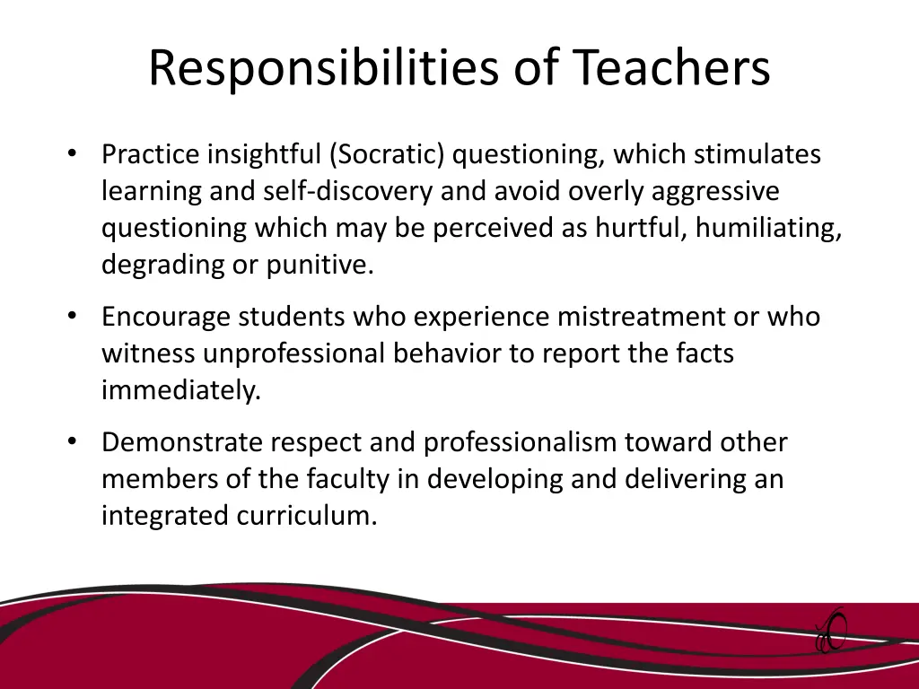 responsibilities of teachers 1