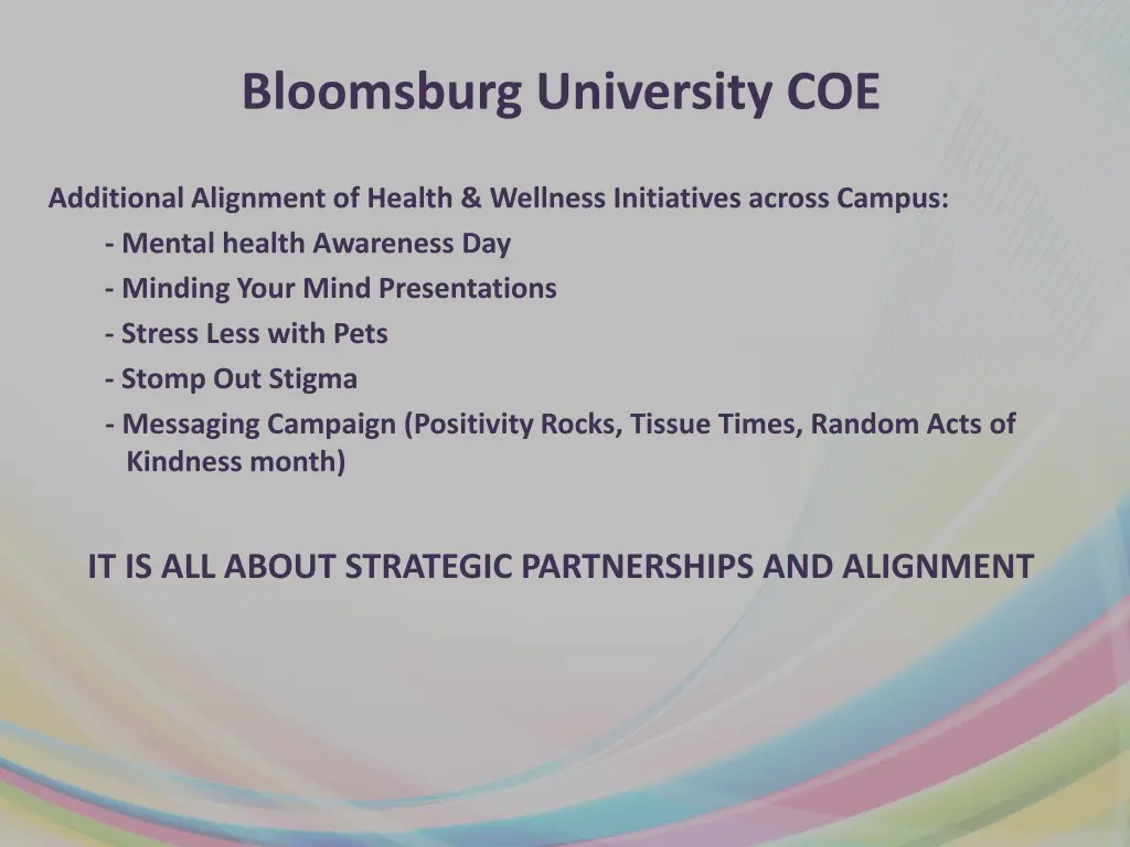 bloomsburg university coe 4