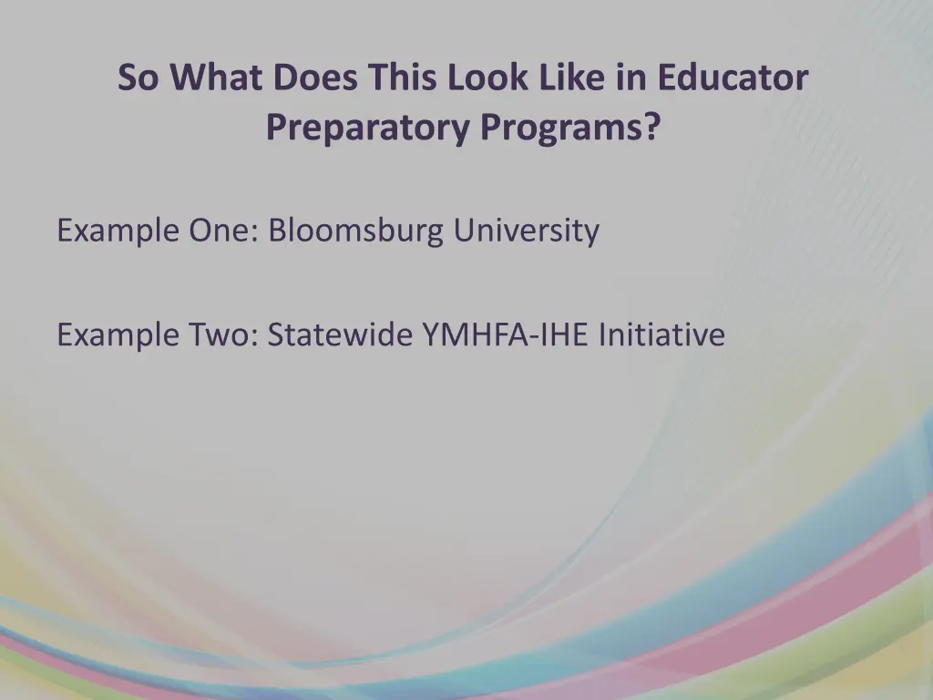 so what does this look like in educator