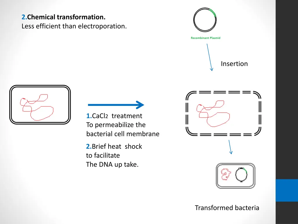 2 chemical transformation less efficient than