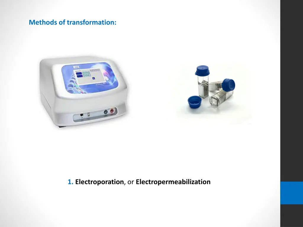 methods of transformation