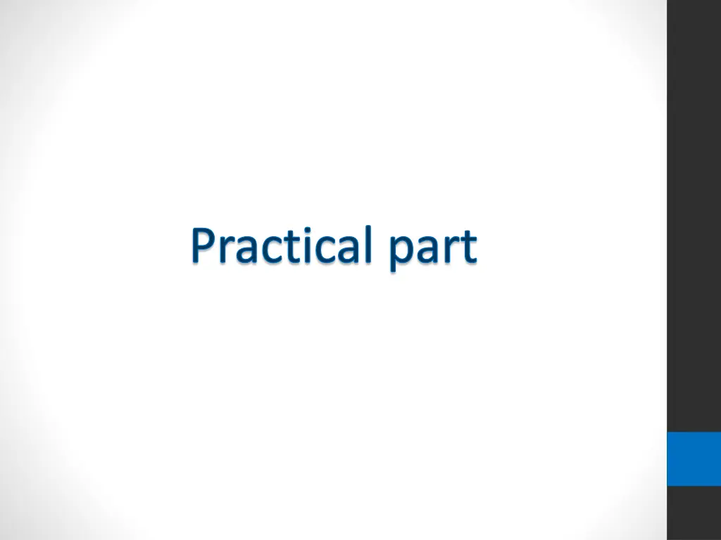 practical part