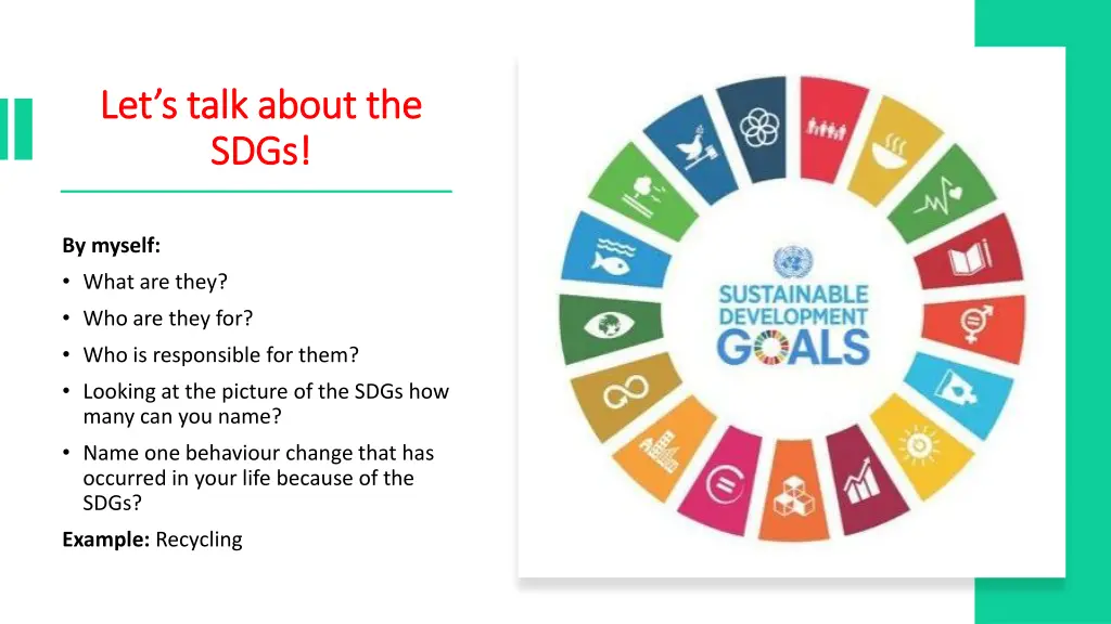 let s talk about the let s talk about the sdgs