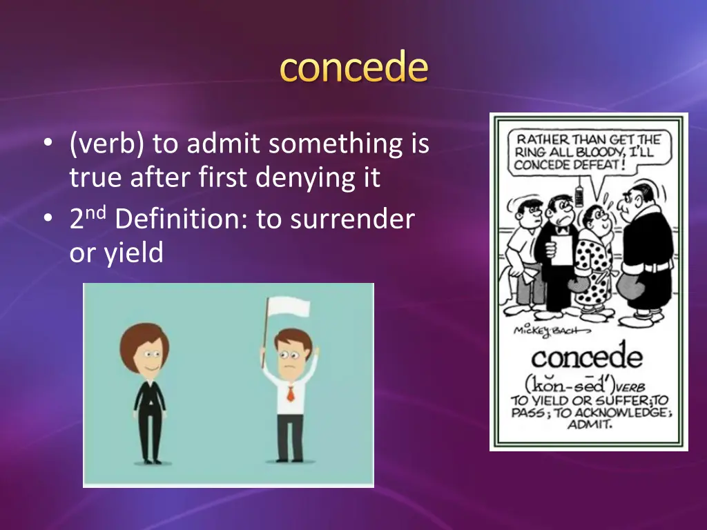 concede