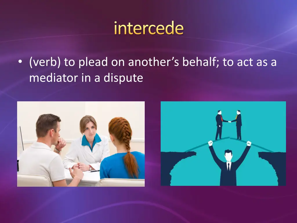 intercede