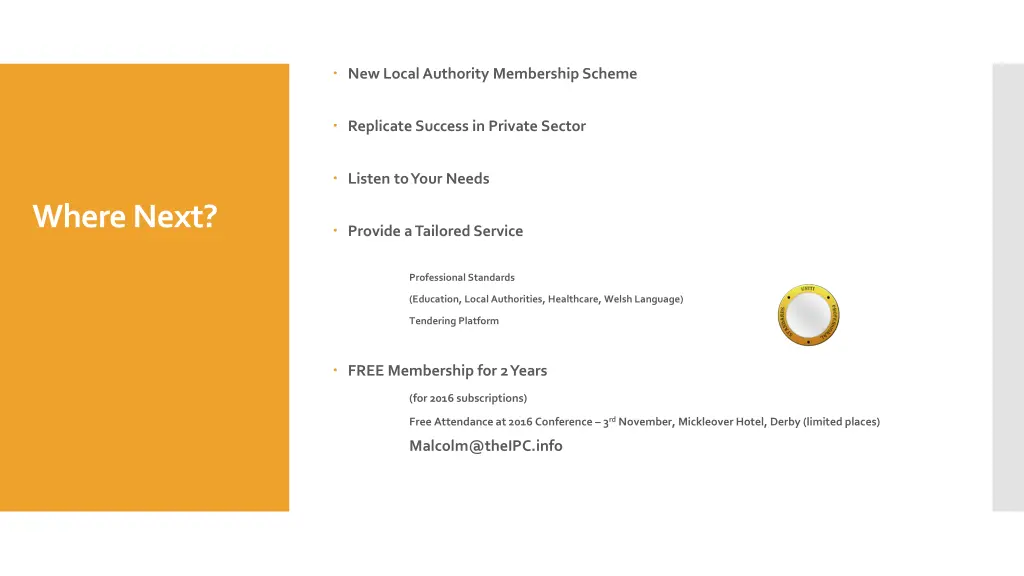 new local authority membership scheme