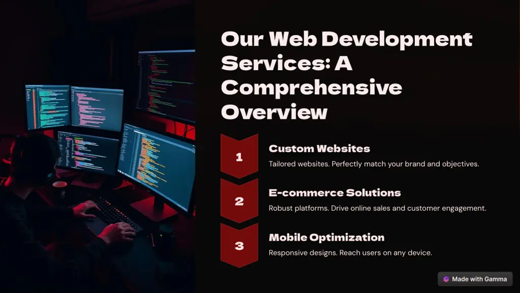 our web development services a comprehensive