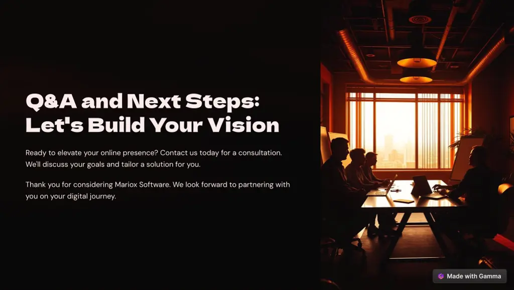q a and next steps let s build your vision