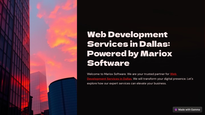 web development services in dallas powered