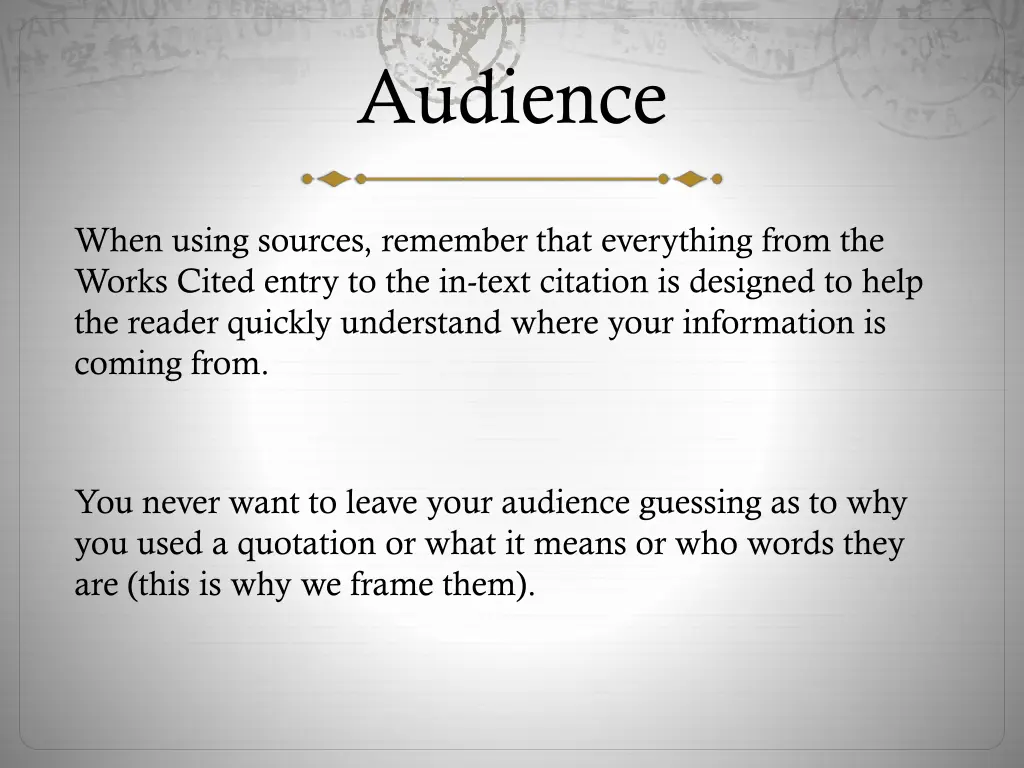 audience