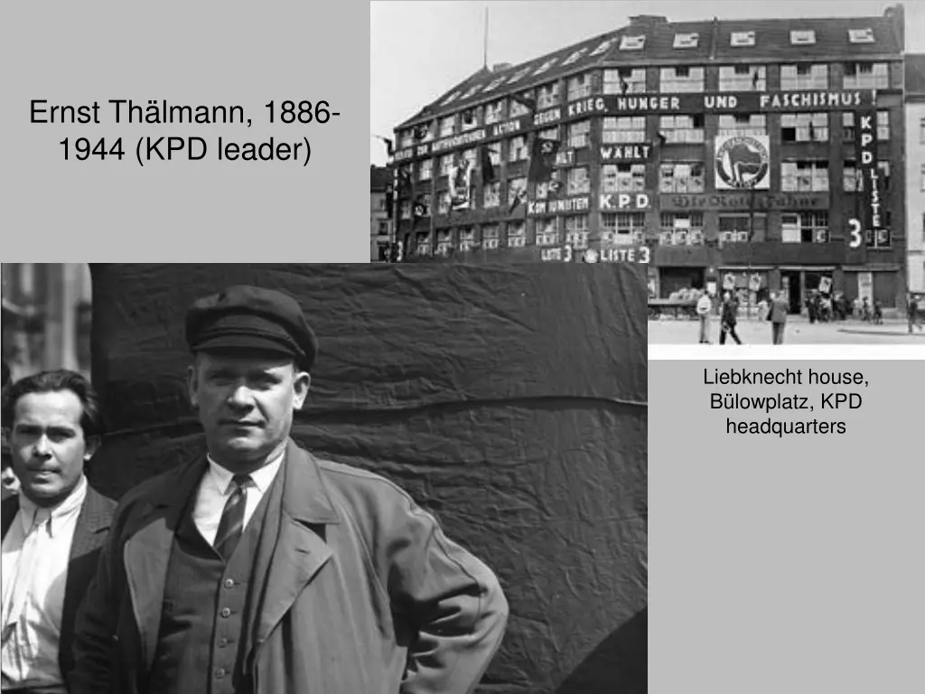 ernst th lmann 1886 1944 kpd leader