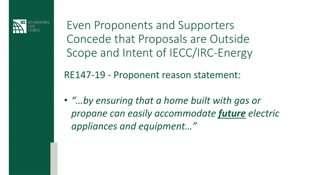 even proponents and supporters concede that