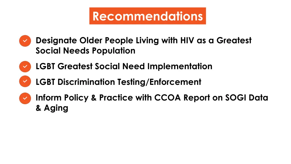 recommendations