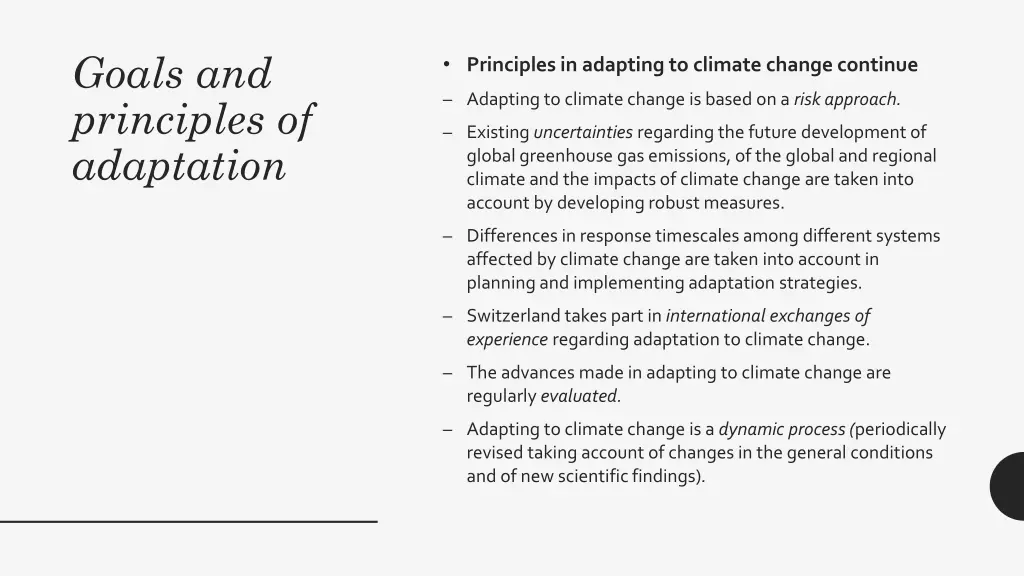 goals and principles of adaptation 1