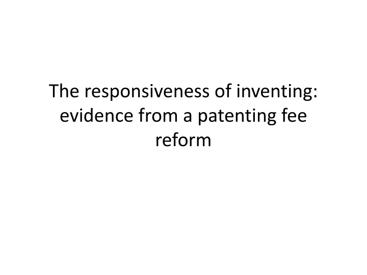 the responsiveness of inventing evidence from