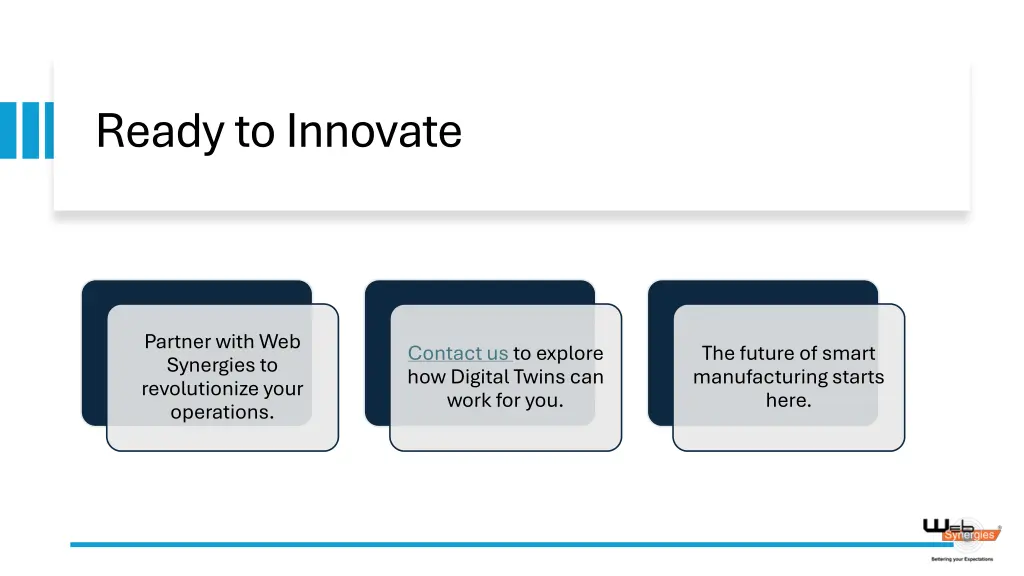 ready to innovate