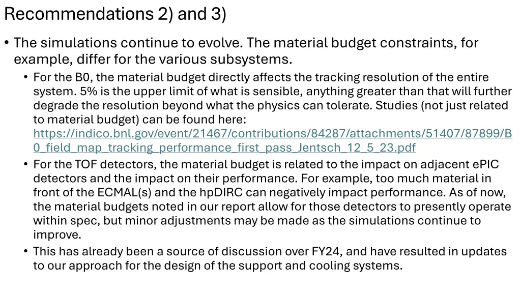 recommendations 2 and 3