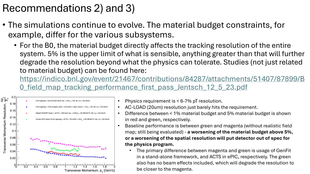 recommendations 2 and 3 the simulations continue