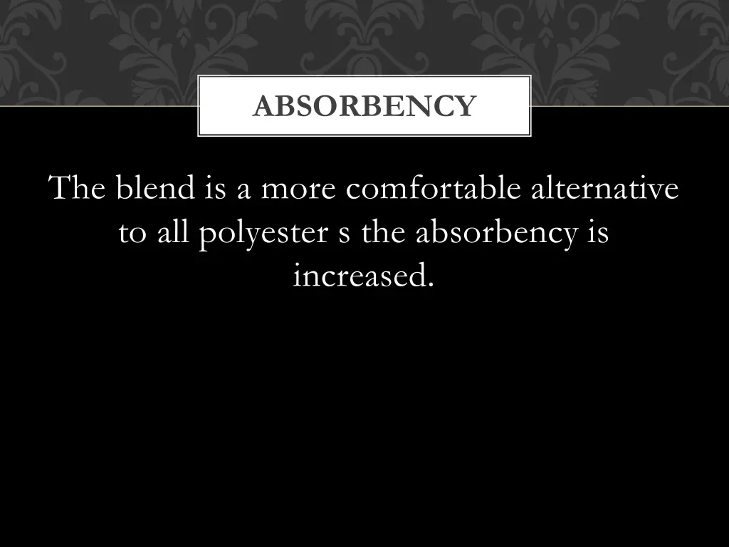 absorbency