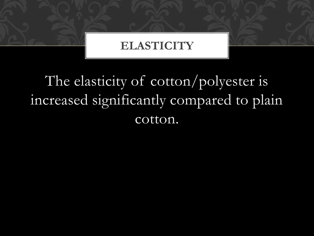 elasticity