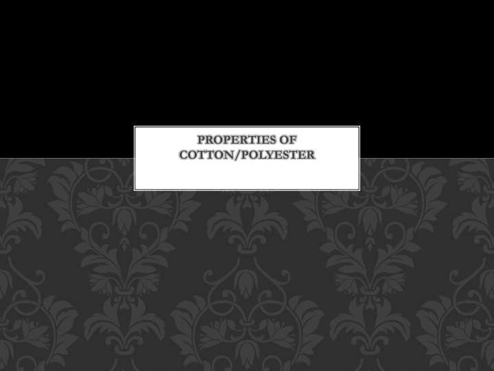 properties of cotton polyester