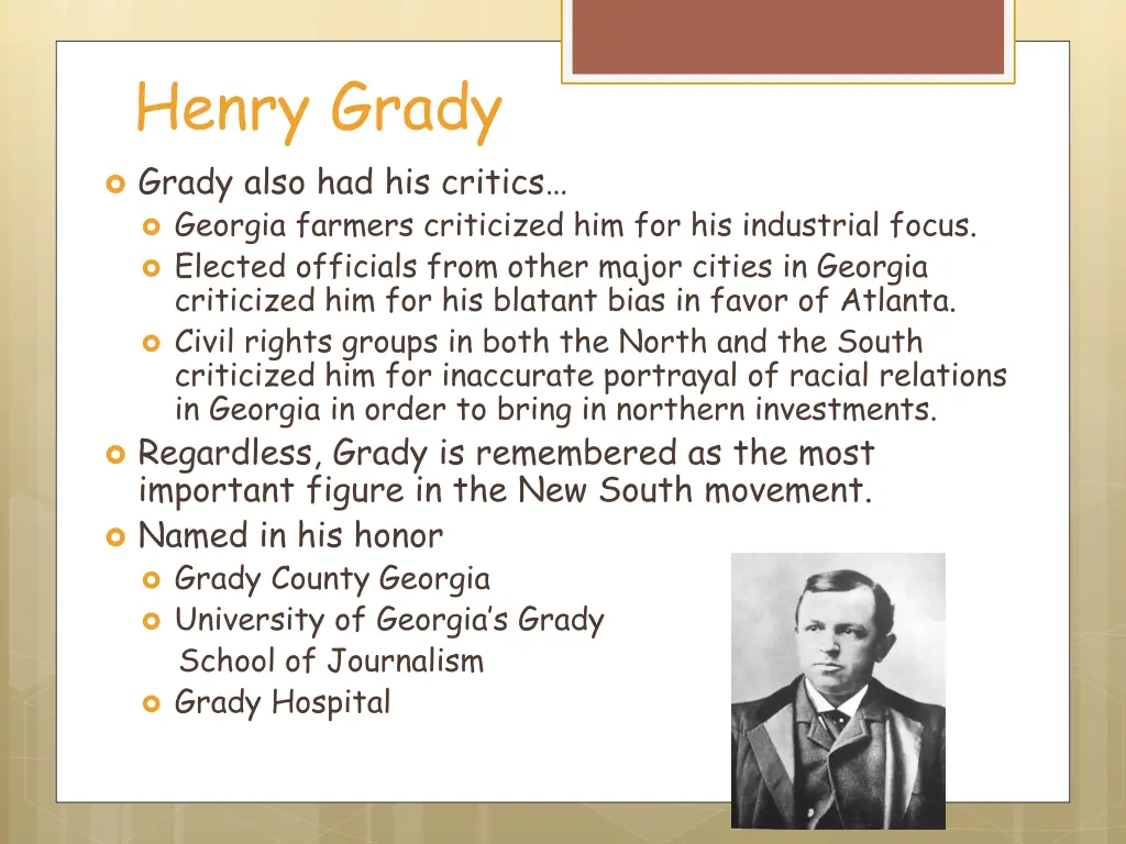 henry grady grady also had his critics georgia