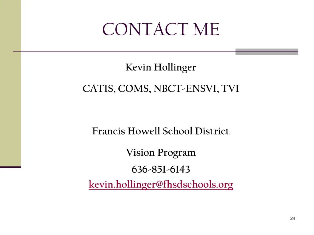 contact me