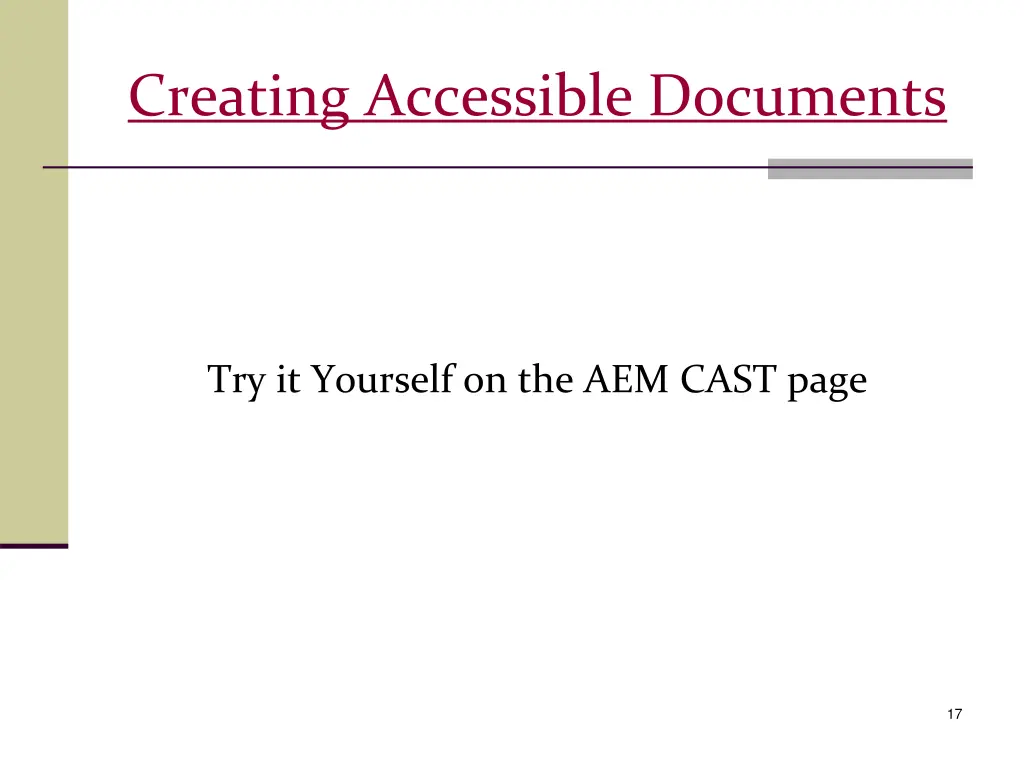 creating accessible documents