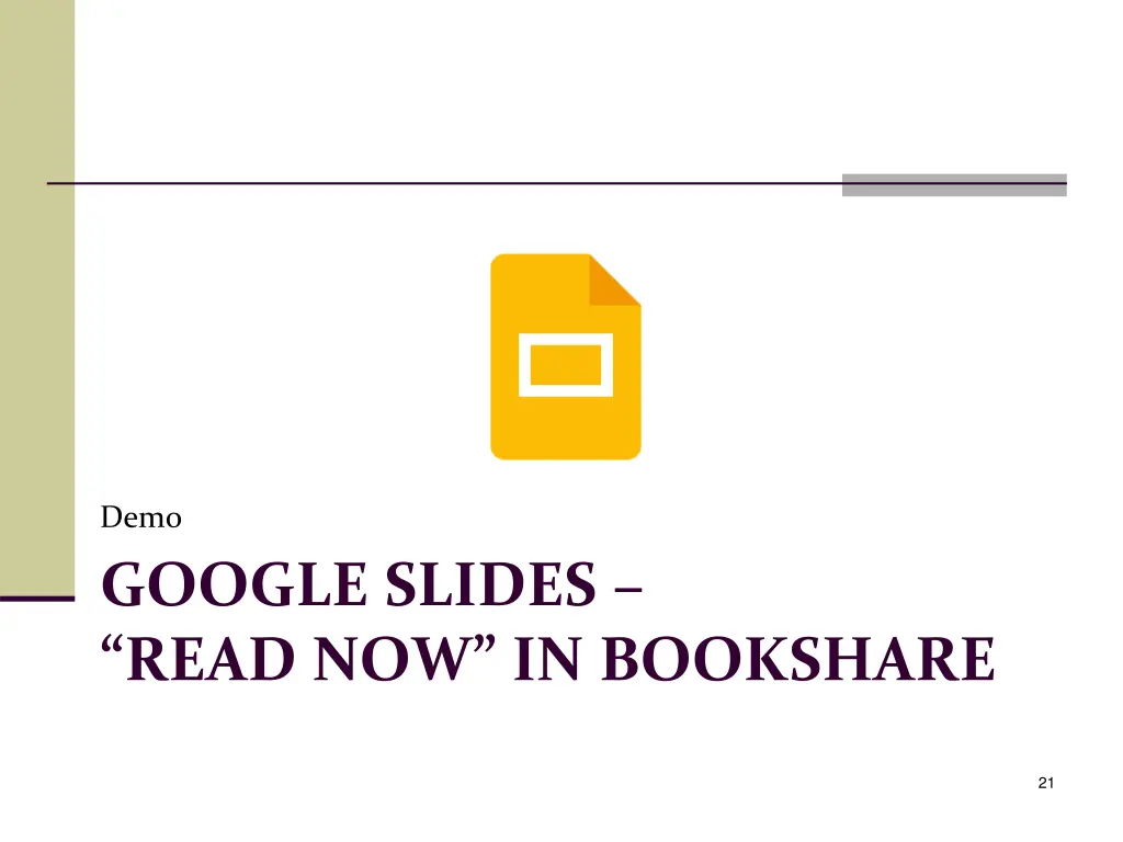 demo google slides read now in bookshare