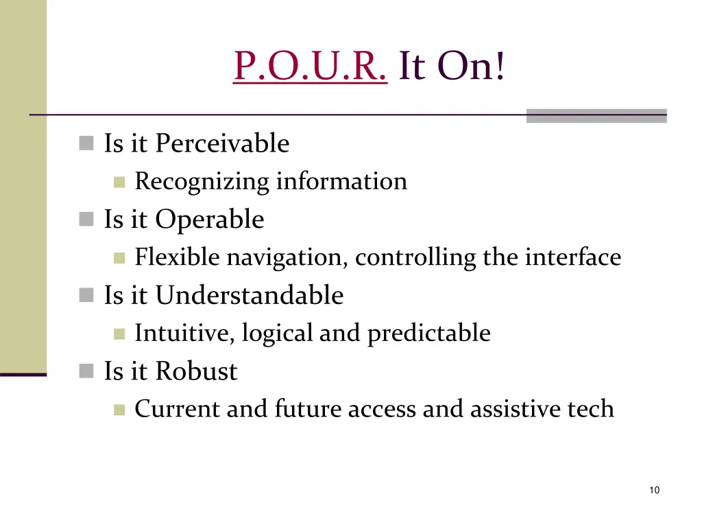 p o u r it on